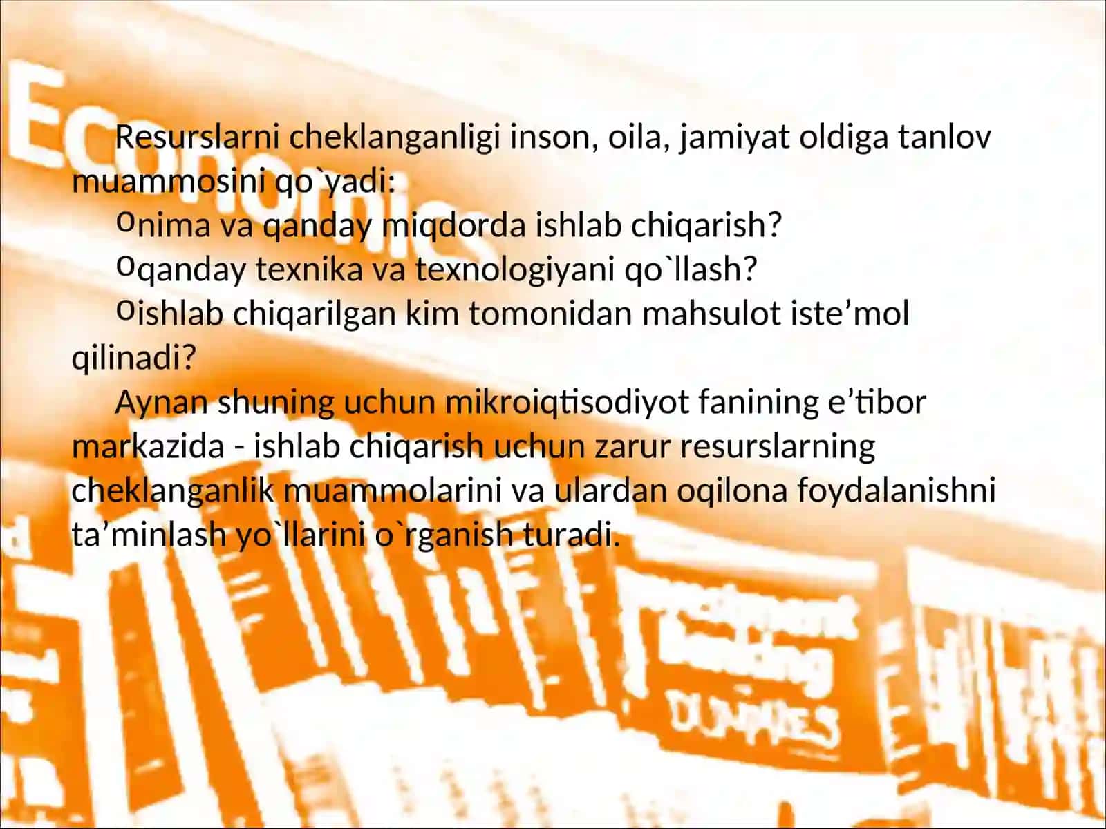 MIKROIQTISODIYOT FANIGA KIRISH 2