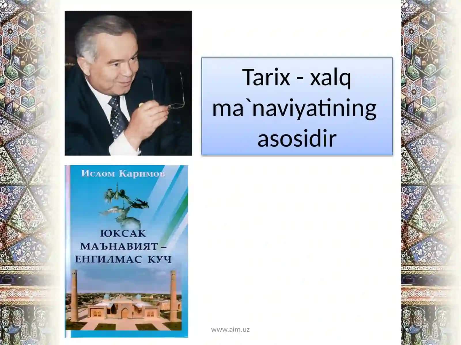 TARIXSHUNOSLIK FANI, UNING MAQSAD VA VAZIFALARI 2