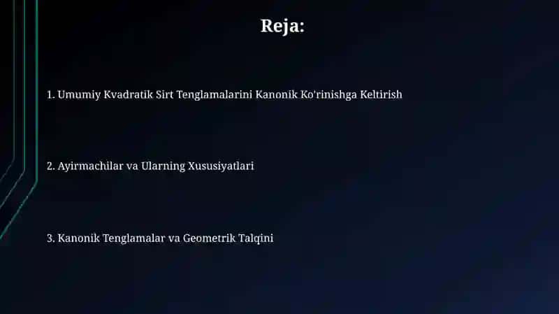 Eliptik paraboloid tenglamasi 2