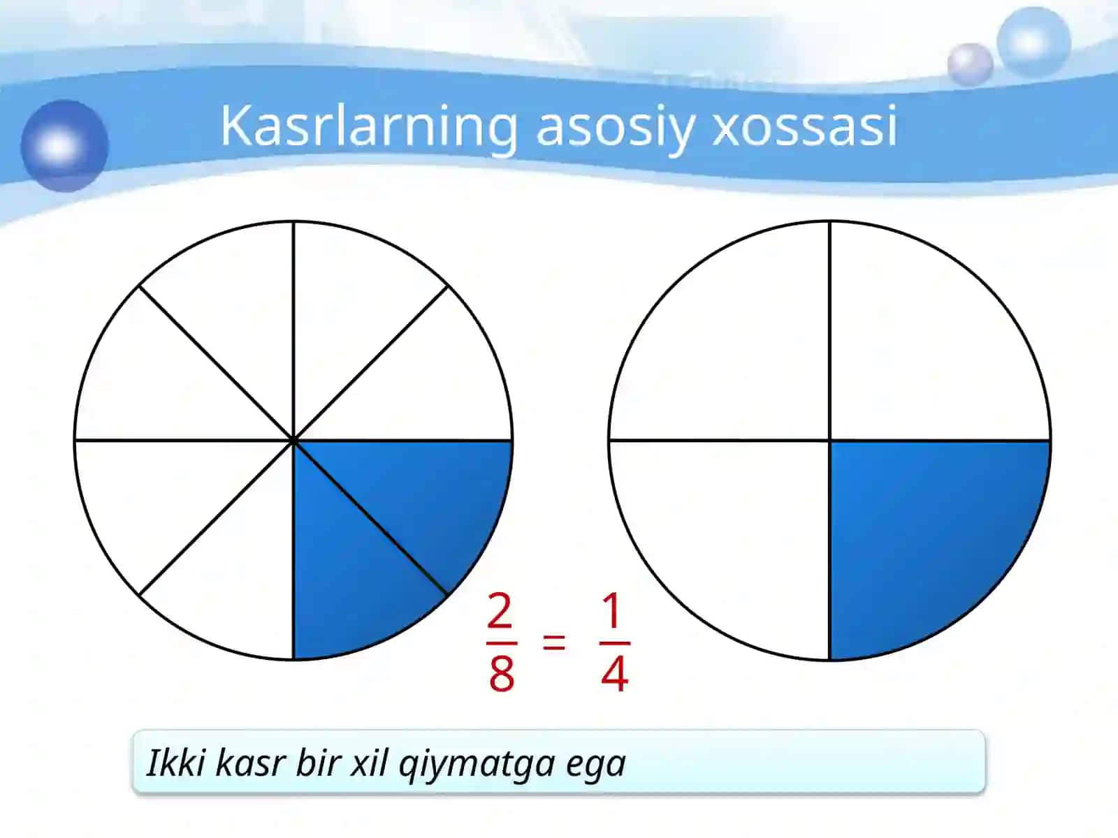 Har xil maxrajli kasrlarni qo’shish va ayirish 2