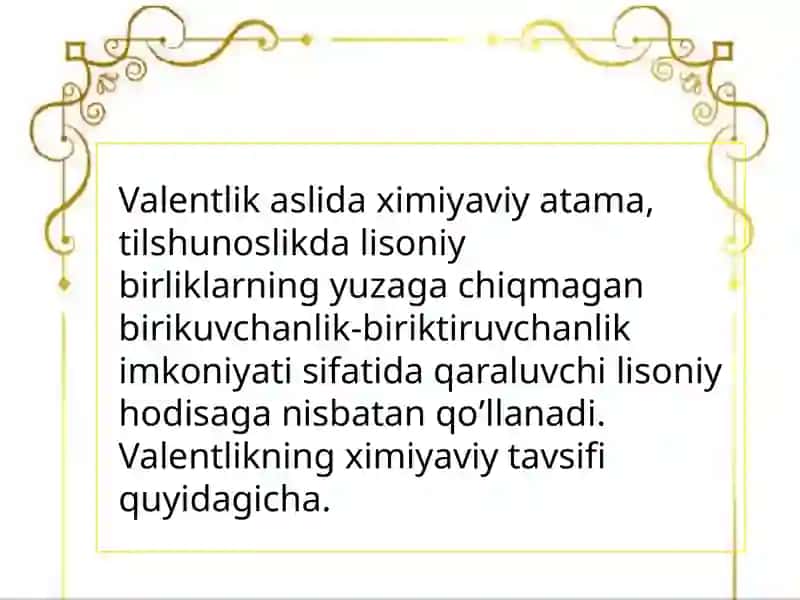 Valentlilik va sintaktik aloqa 2