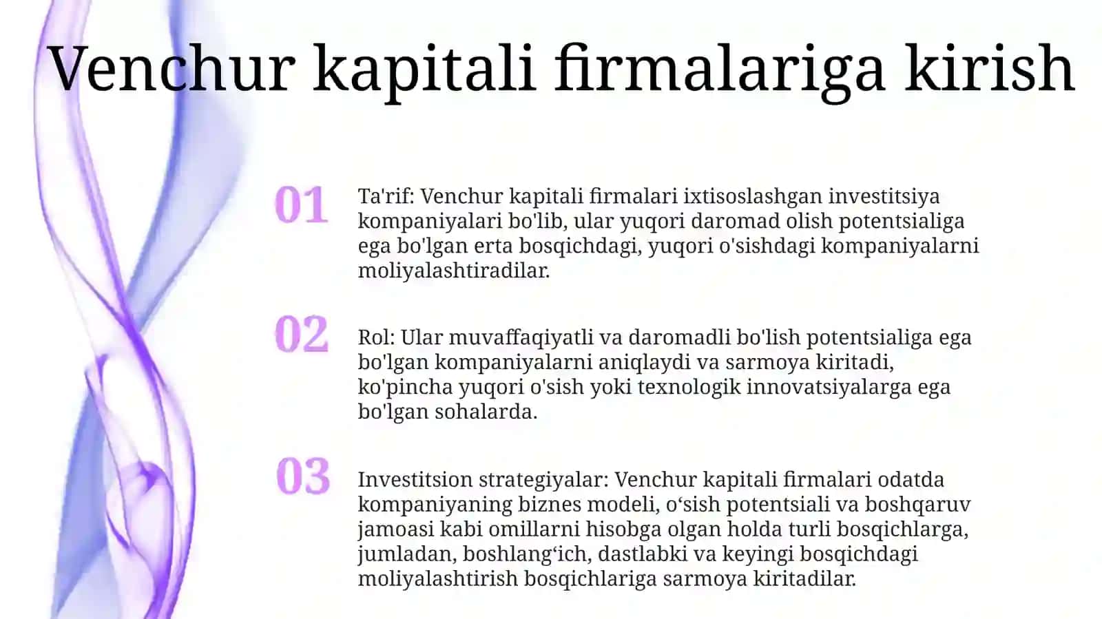 Venchur Kompaniyalarga Kapital Qo'YuvchiFirmalar 2