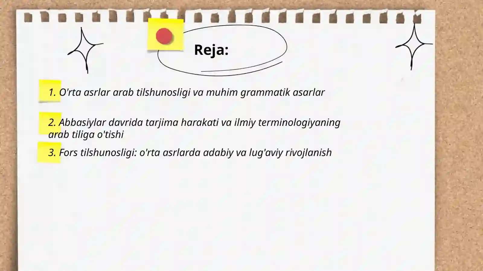 O'rta asrlar arab tilshunosligi va muhim grammatik asarlar 2