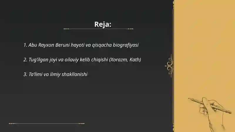 Abu Rayxon beruni haqida malumot 2
