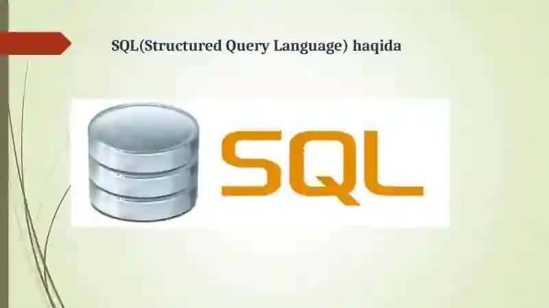 SQL tilida ma’lumot toifalari 2