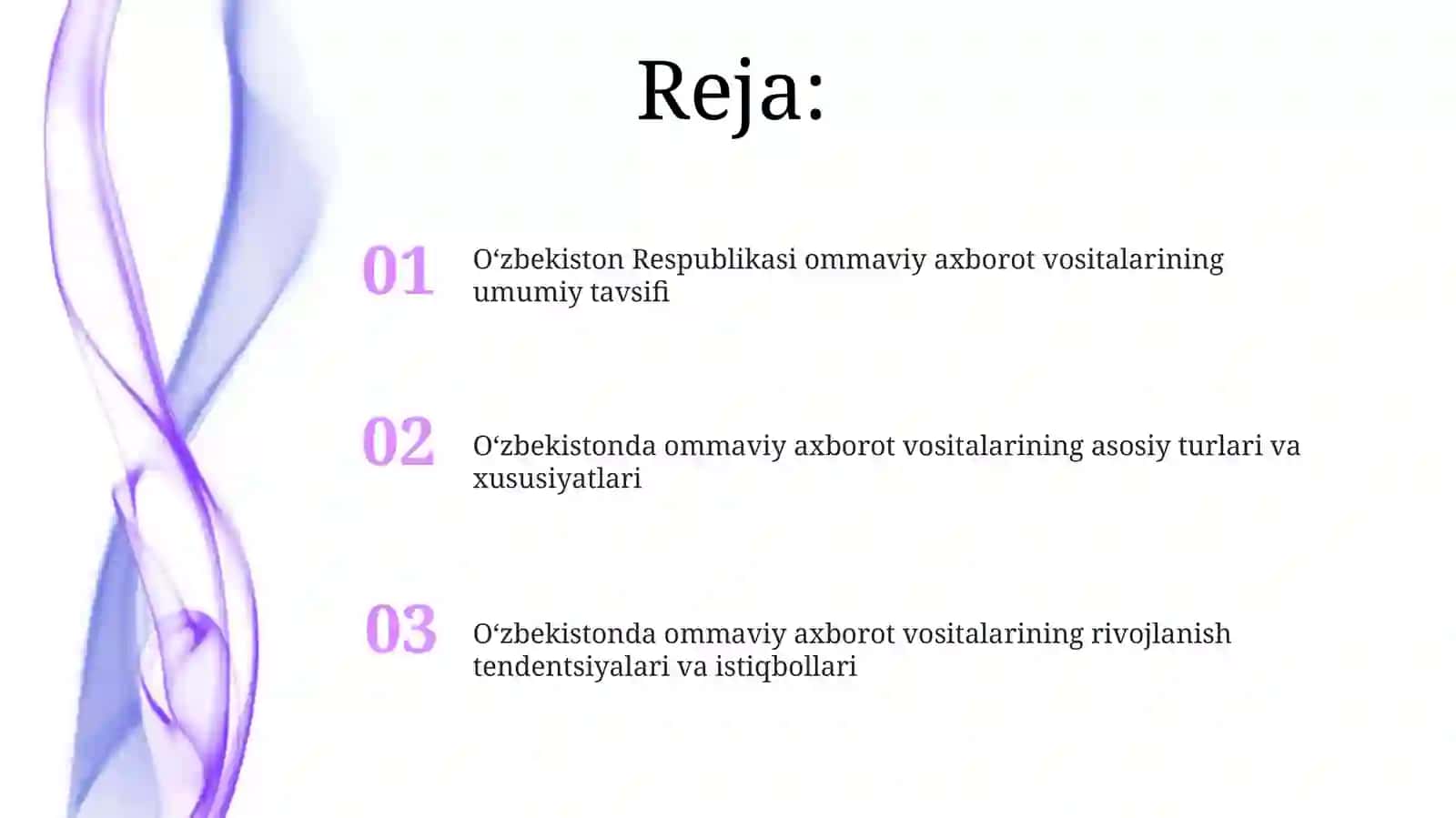 Oʻzbekiston Respublikasining ommaviy axborot vositalari 2