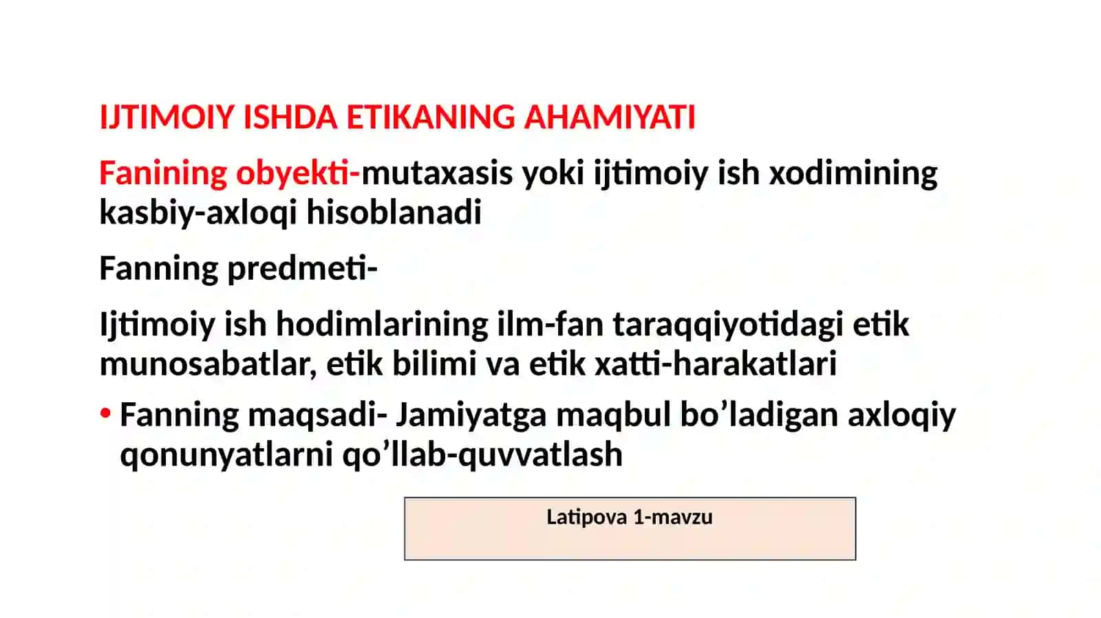 Ijtimoiy ish etikasi 2