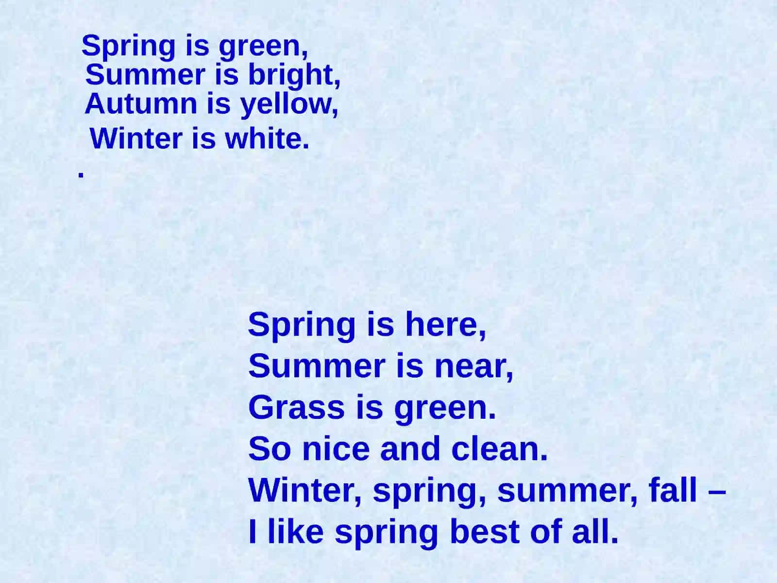 Spring, Summer, Autumn, Winter - Seasons and Weather 2