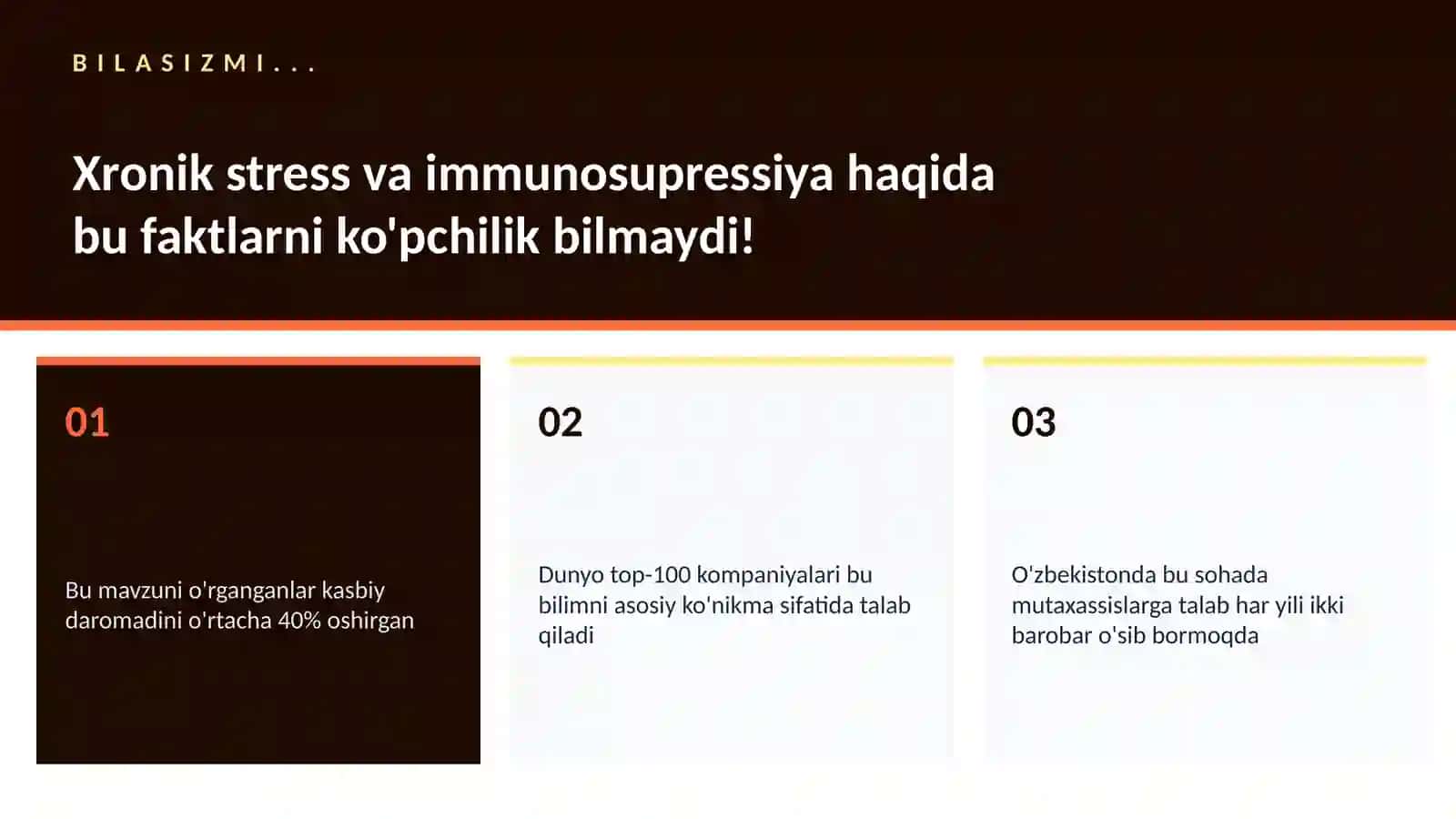 Xronik stress va immunosupressiya 2