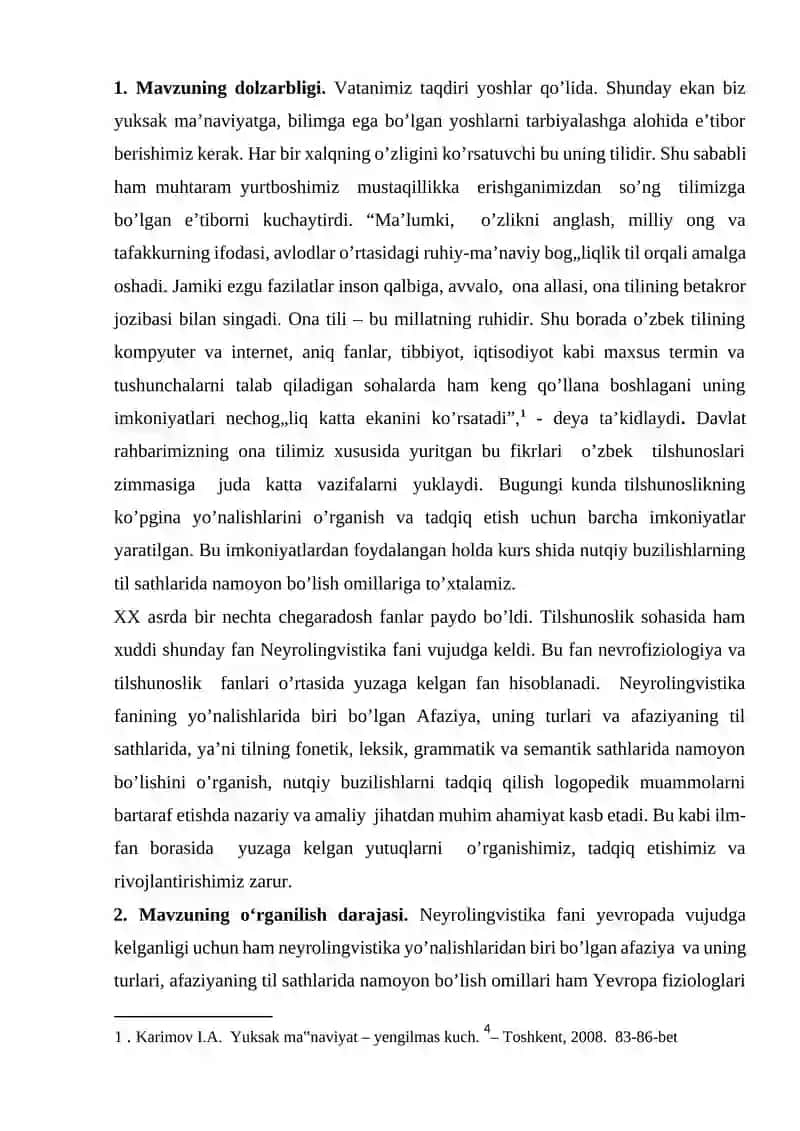 Afaziya va uning turlari 2