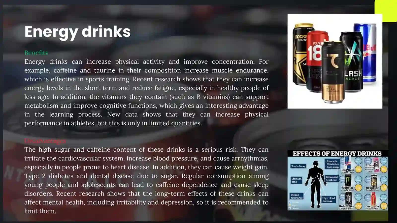 Beneficial and harmful food products 2