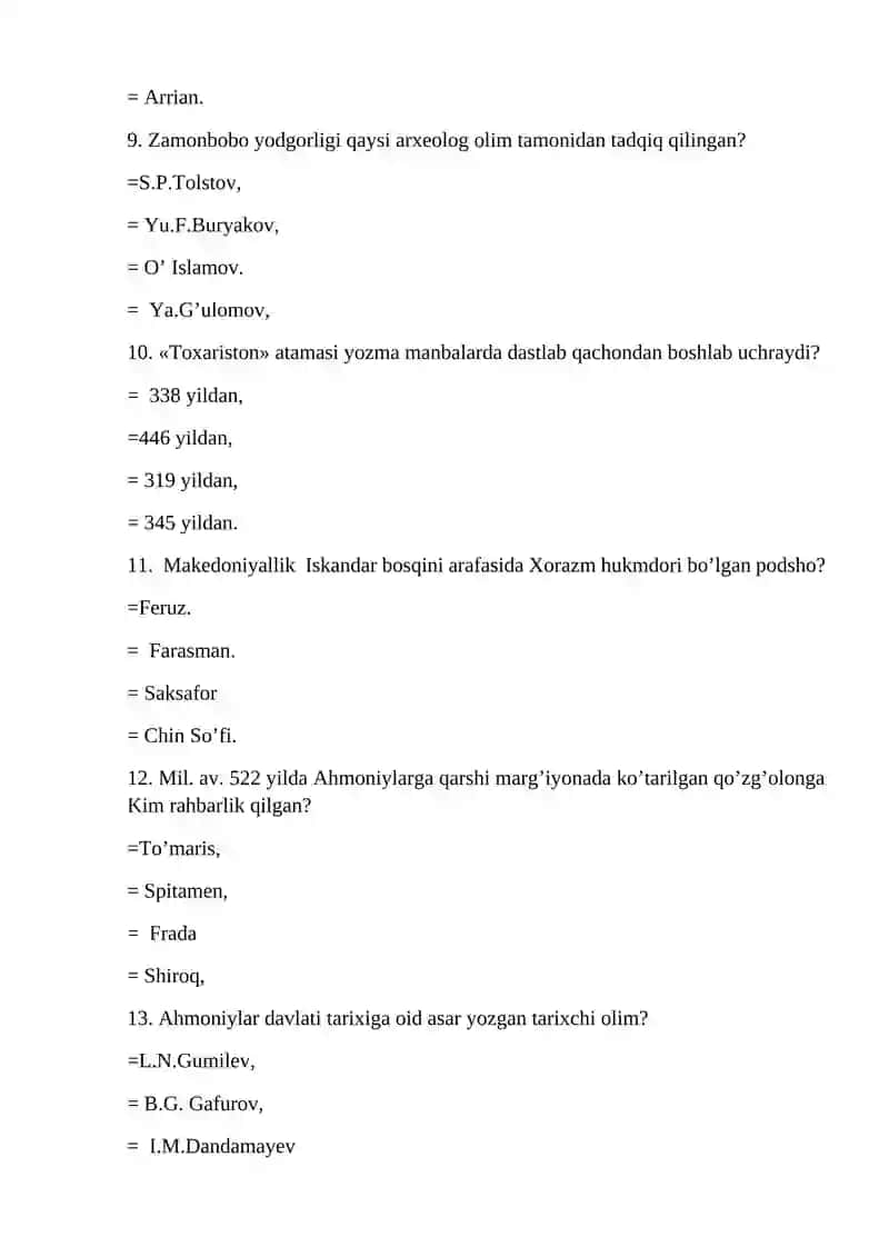 O’zbekiston tarixi (1-kurs) 2
