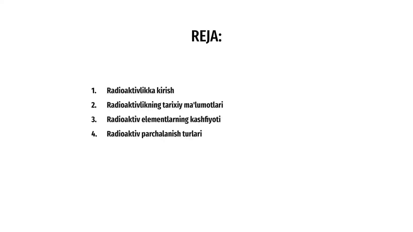 Radiaktivlik hodisasi va uning tavsifi, ahamiyati 2