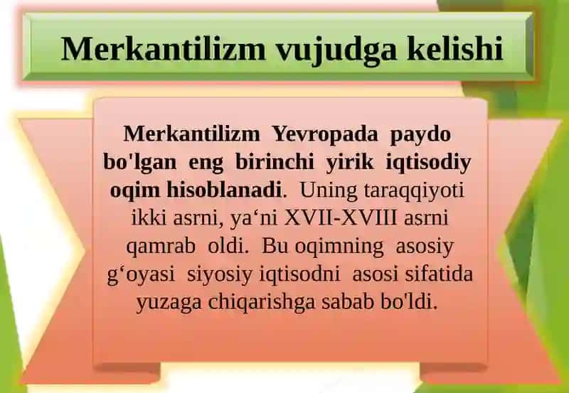 Merkantilizm 2
