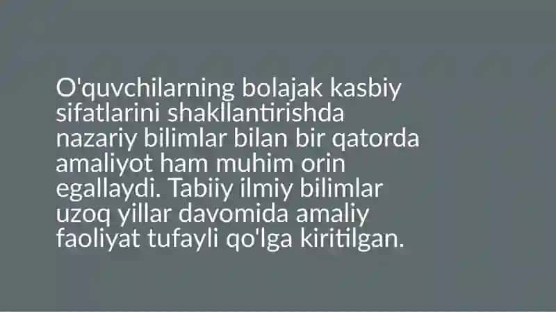 Tabiiy fanlar fanining maqsad va vazifalari 2