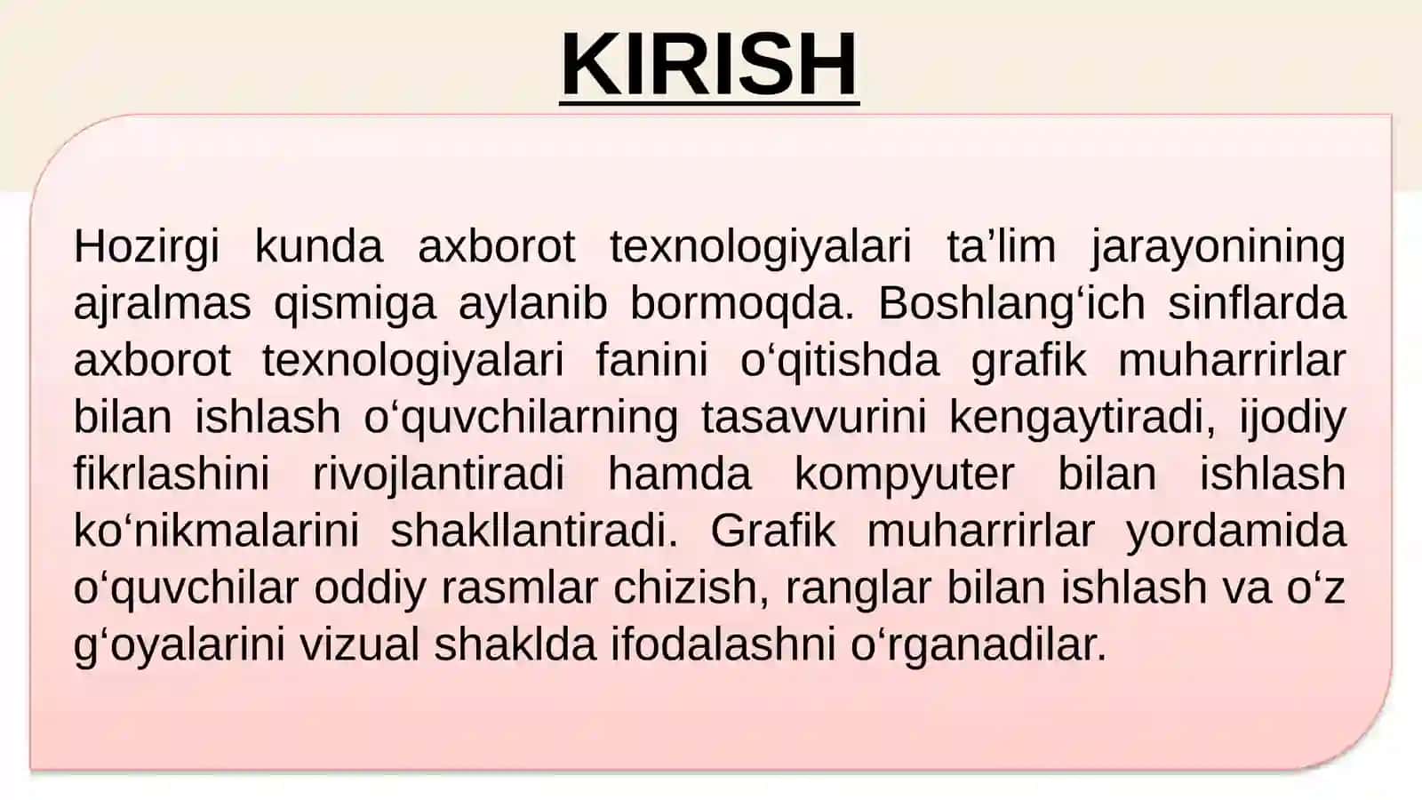Grafik muharrirlar bilan qanday ishlash kerek 2