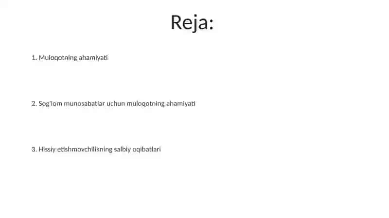 Muloqotning ahamiyati (Emotional Deprivatsiyaning Salbiy Oqibatlari) 2