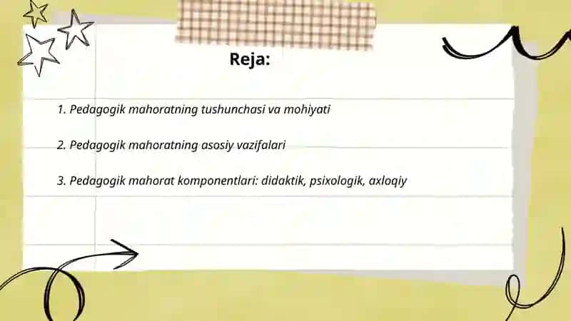 Pedagogik mahorat haqida tushuncha 2