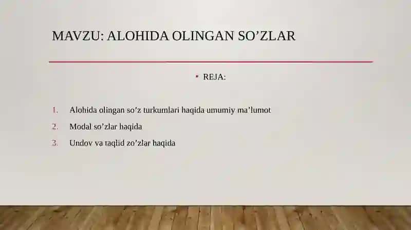 Oraliqdagi so'zlar 2