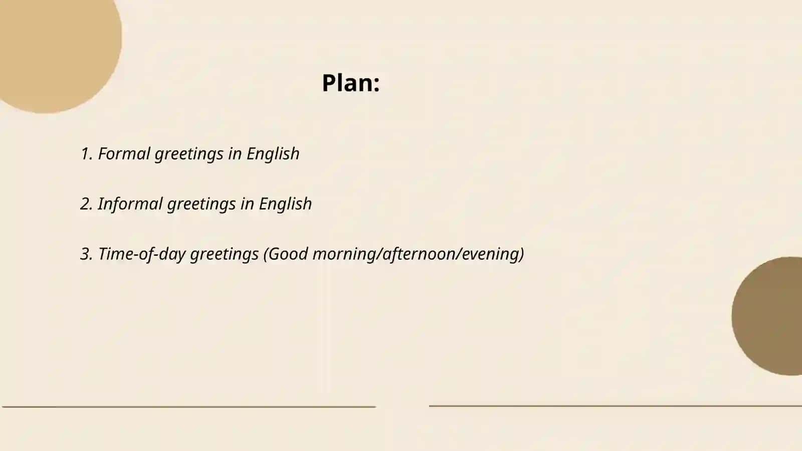 Greetings and forms of address 2