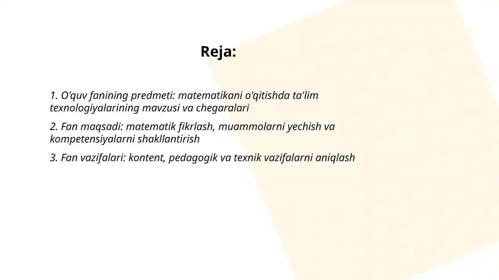 Matematikani o'qitishda ta'lim texnologiyalari 2