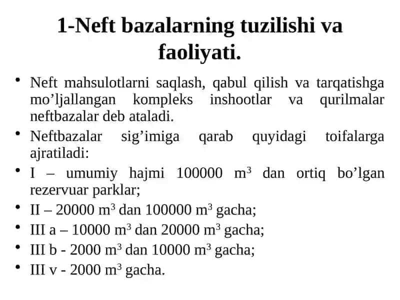 Neft Bazalari va Gaz Ta'minoti Korxonalari 2