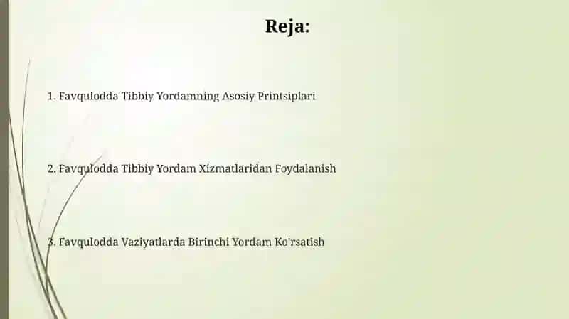 Tez tibbiy yordam 2