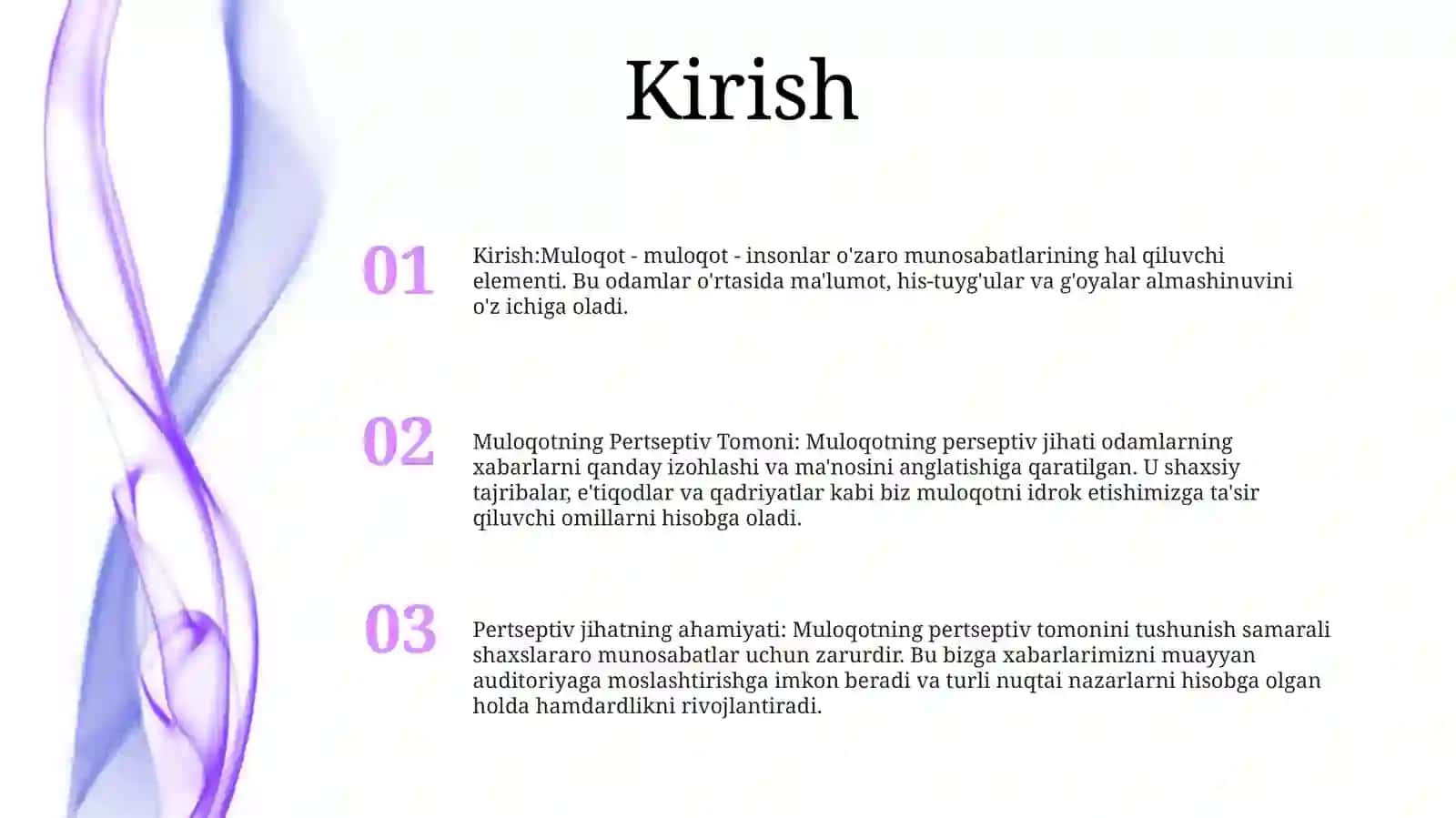 Muloqotning Pertseptiv Tomoni 2