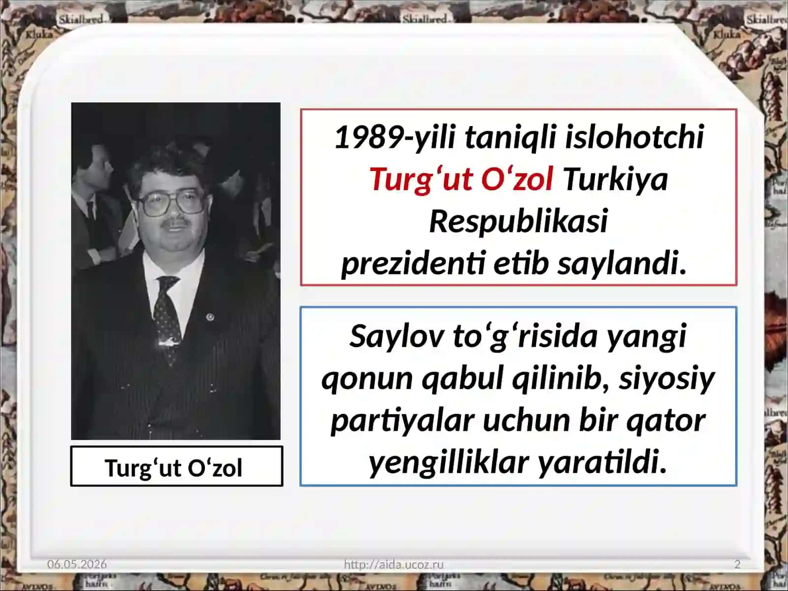 20-mavzu Jahon tarixi fanidan darsligi asosida 1991 – 2017-yillarda Turkiya Respublikasi 2