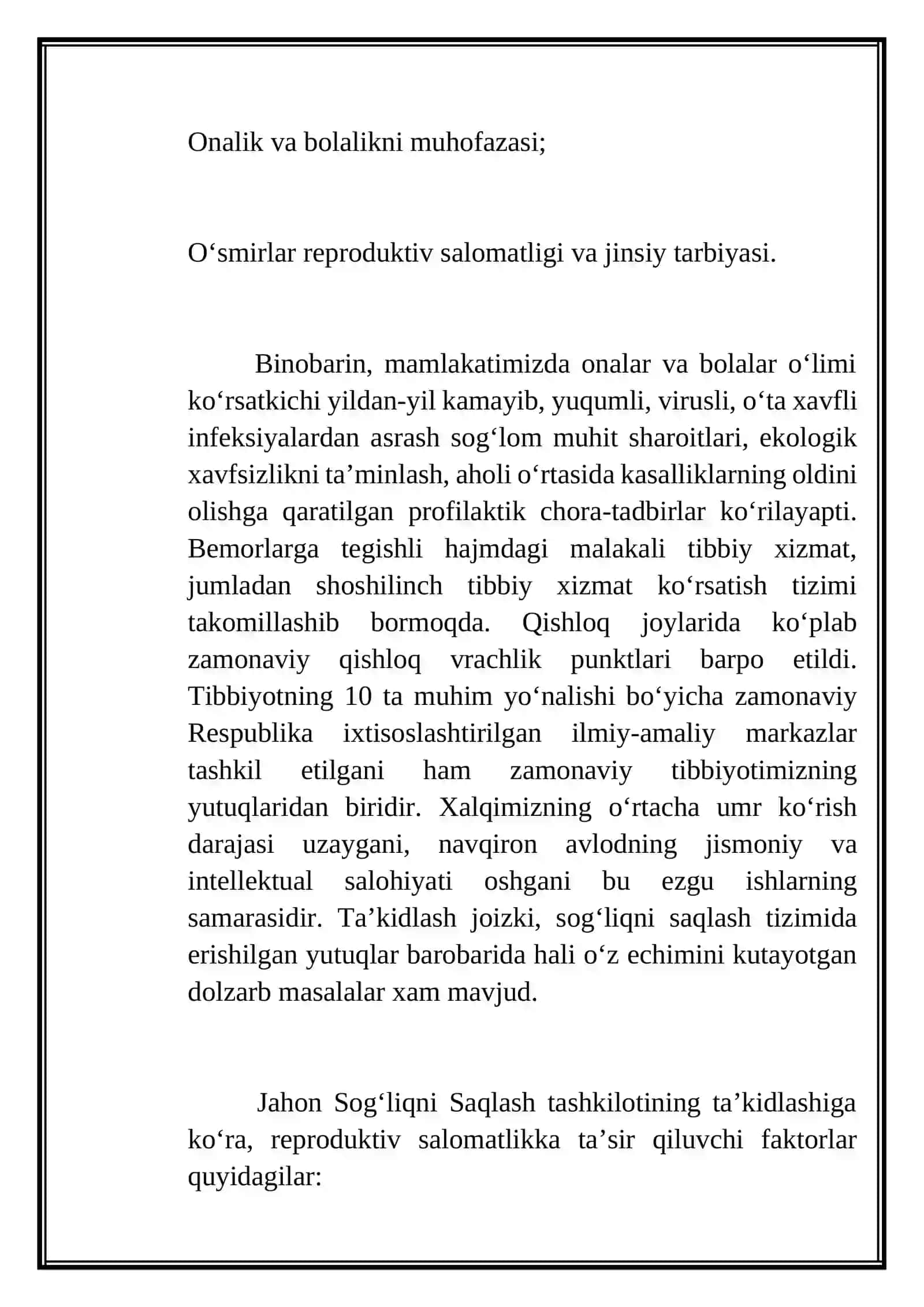 Reproduktiv salomatlik 2