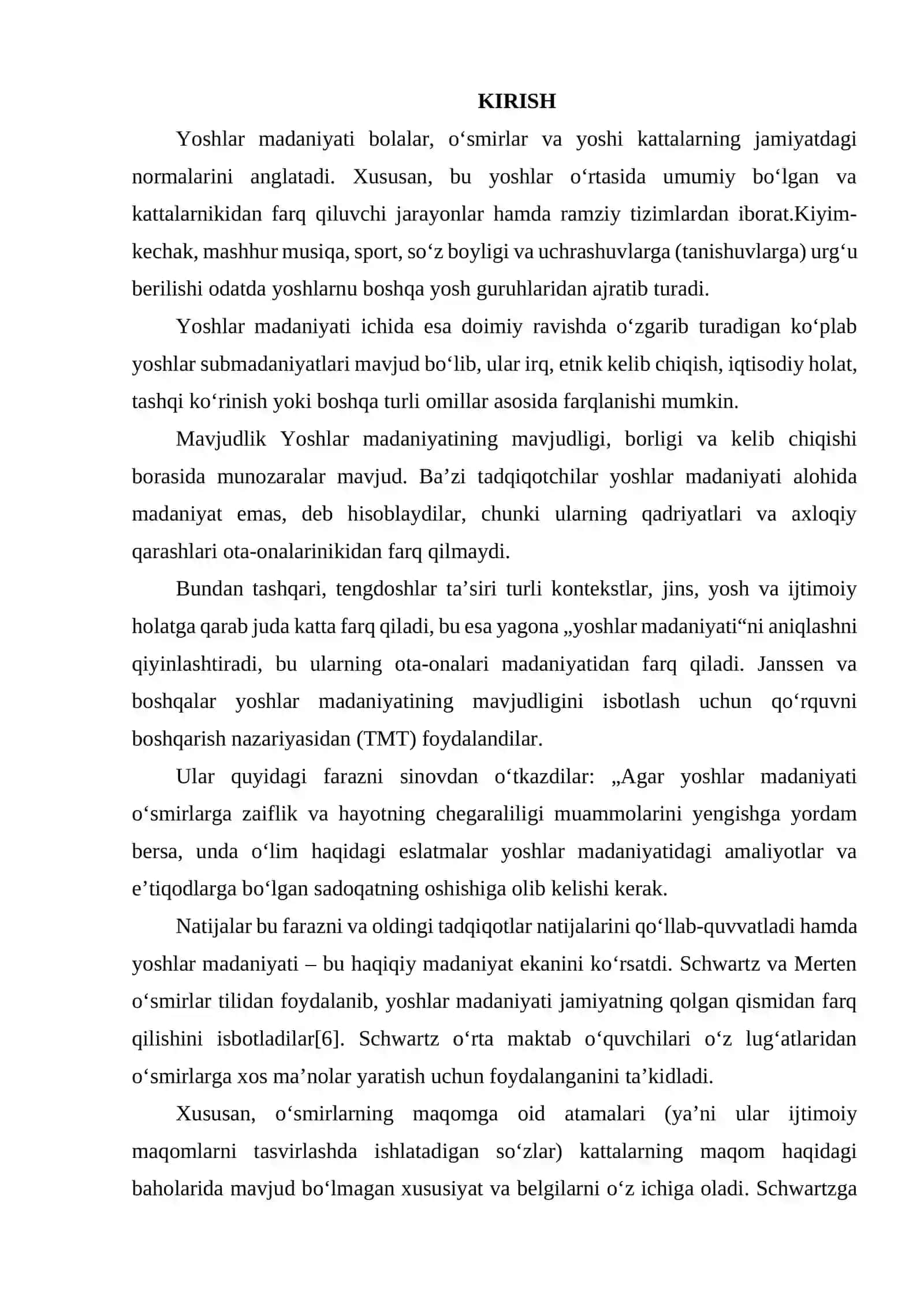 YOSHLAR MADANIYATI SUBKULTURALAR 2