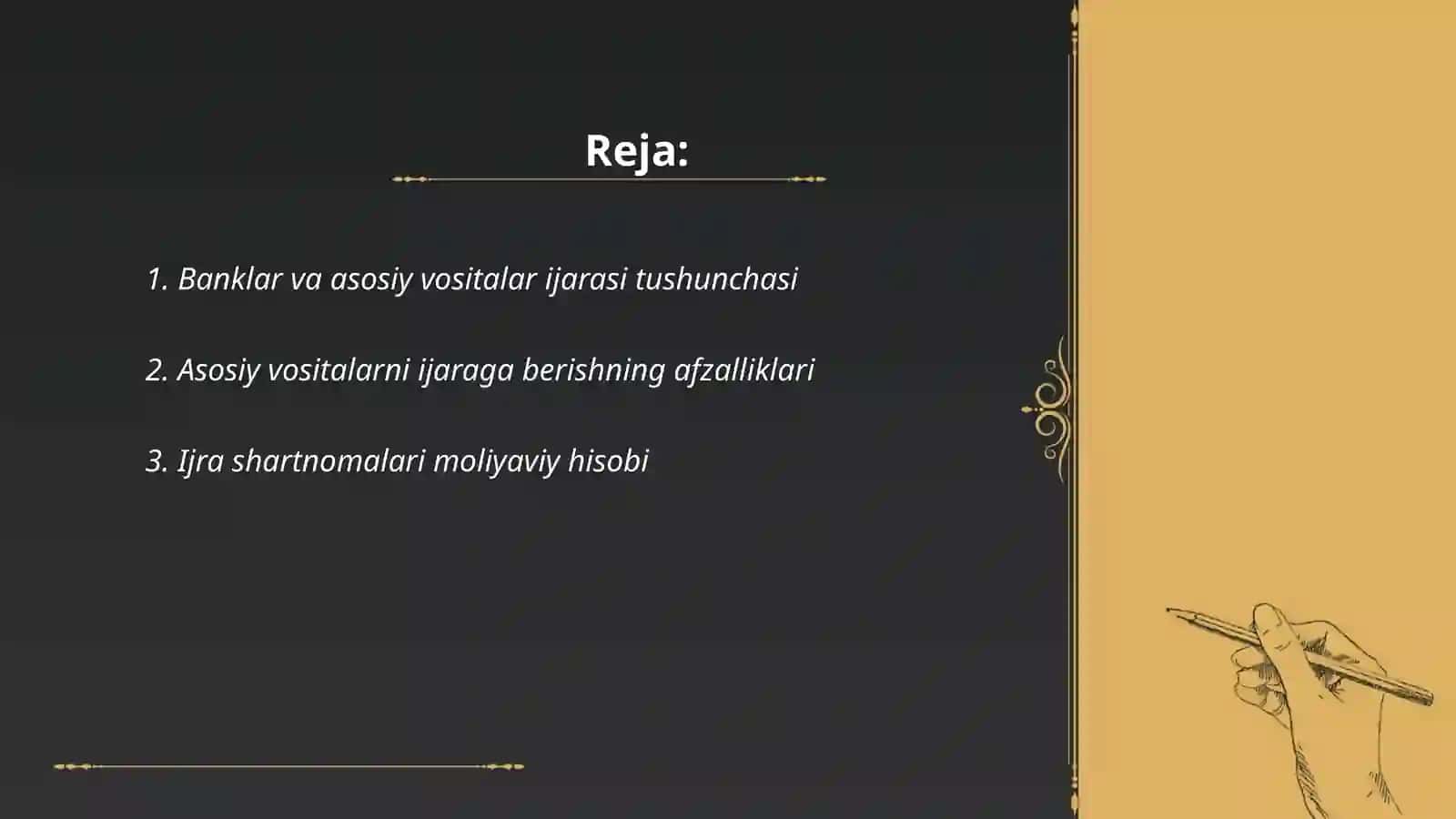 Asosiy vositalar ijarasi 2
