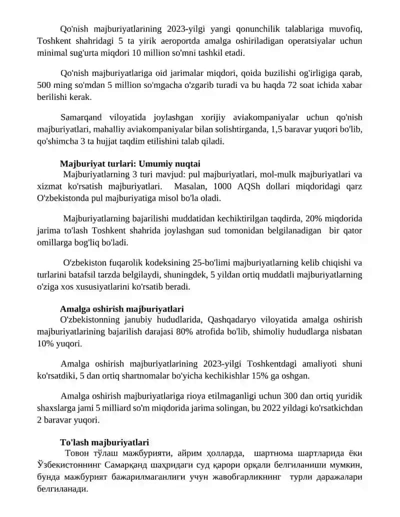 Majburiyat turlari va ularni farqlash 2