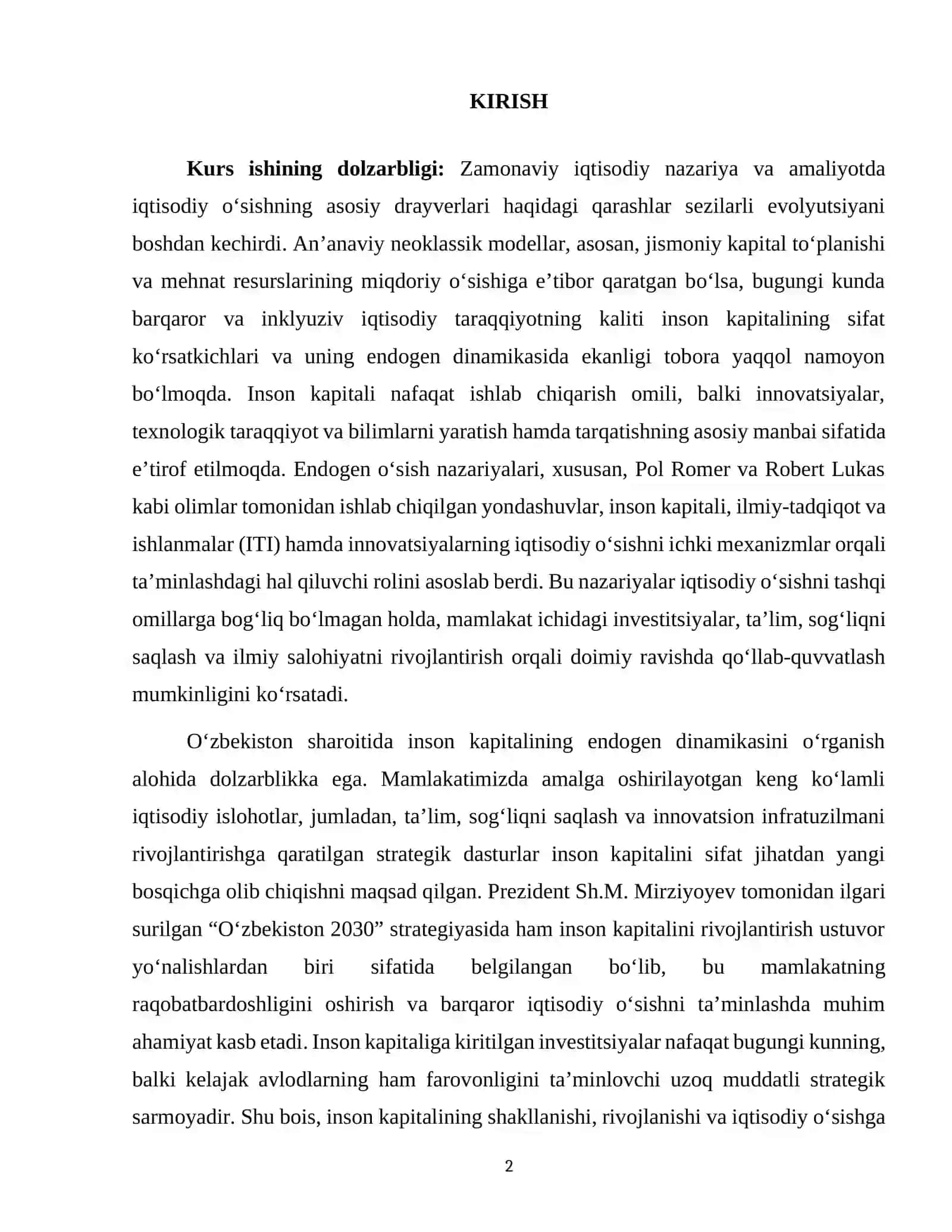 IQTISODIY O‘SISHDA INSON KAPITALINING ENDOGEN DINAMIKASI 2