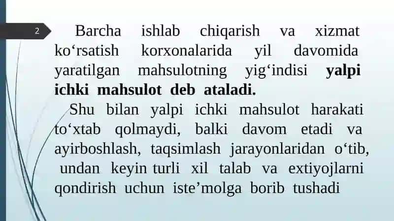 Iste’molvajamg‘arma,ularningturlari 2