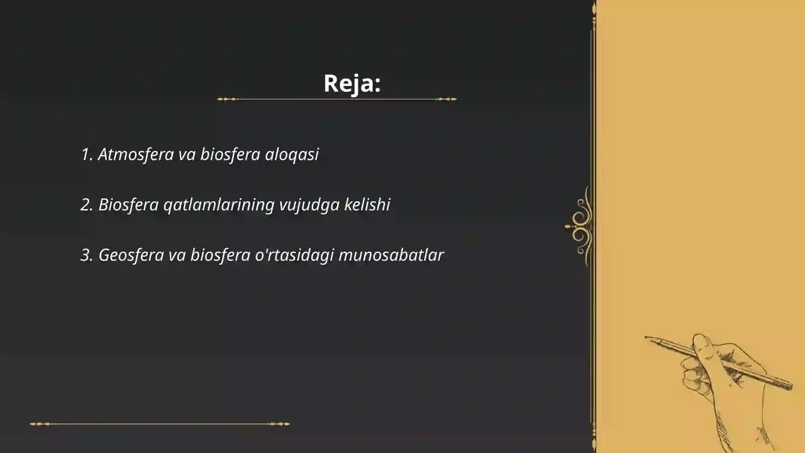 Biosfera evolyutsiyasi qatlamlari 2