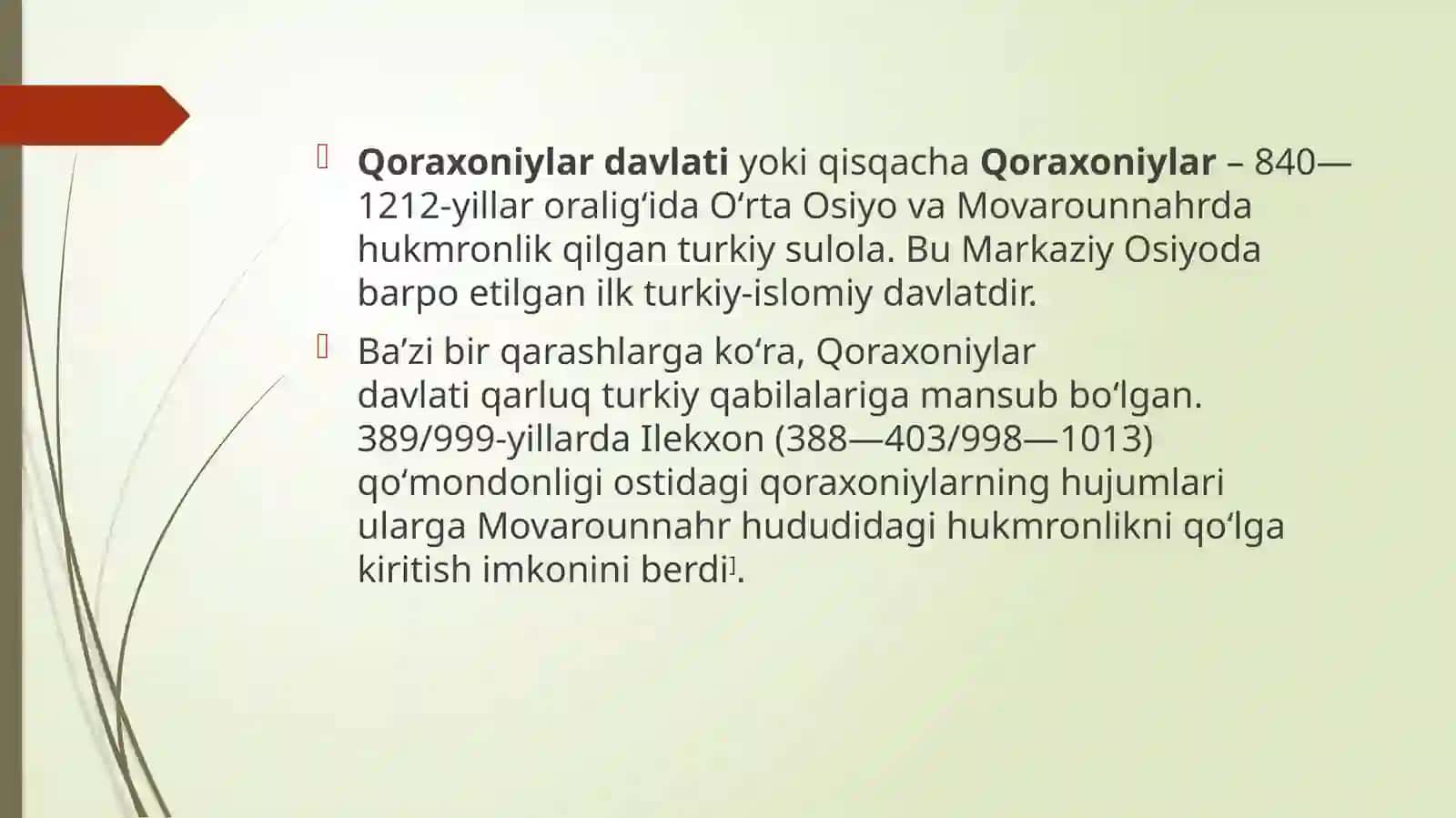 Qoraxoniylar davri tarixiy geografiyasi 2