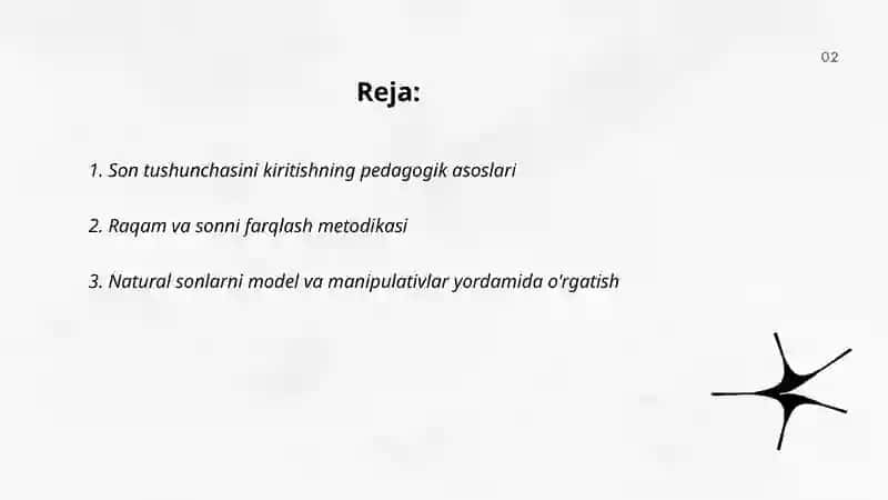 Son tushunchasini oʻqitish metodikasi 2