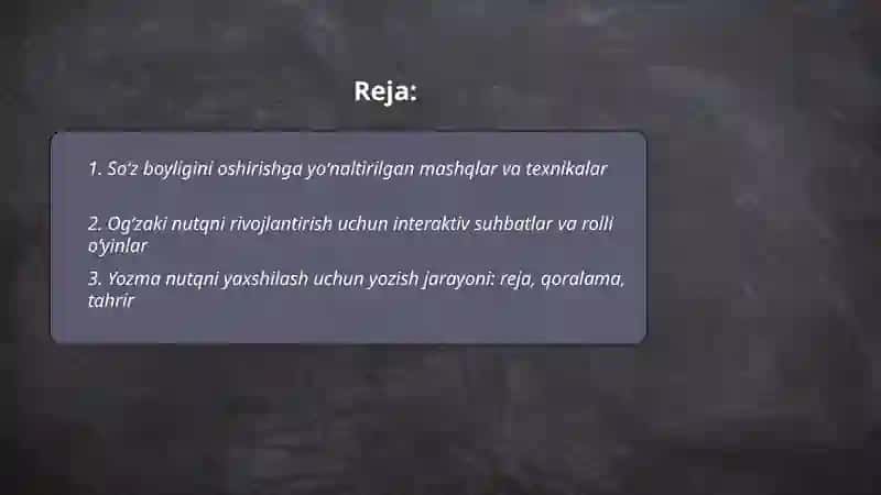 Oʻquvchilarning ogʻzaki va yozma nutqini oʻstirishning samarali usullari 2