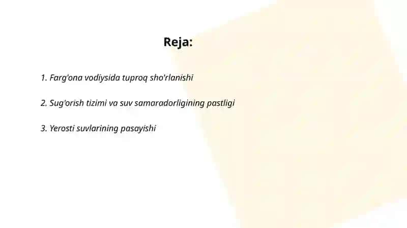Farg'ona Vodiysida ekologik muommolar 2
