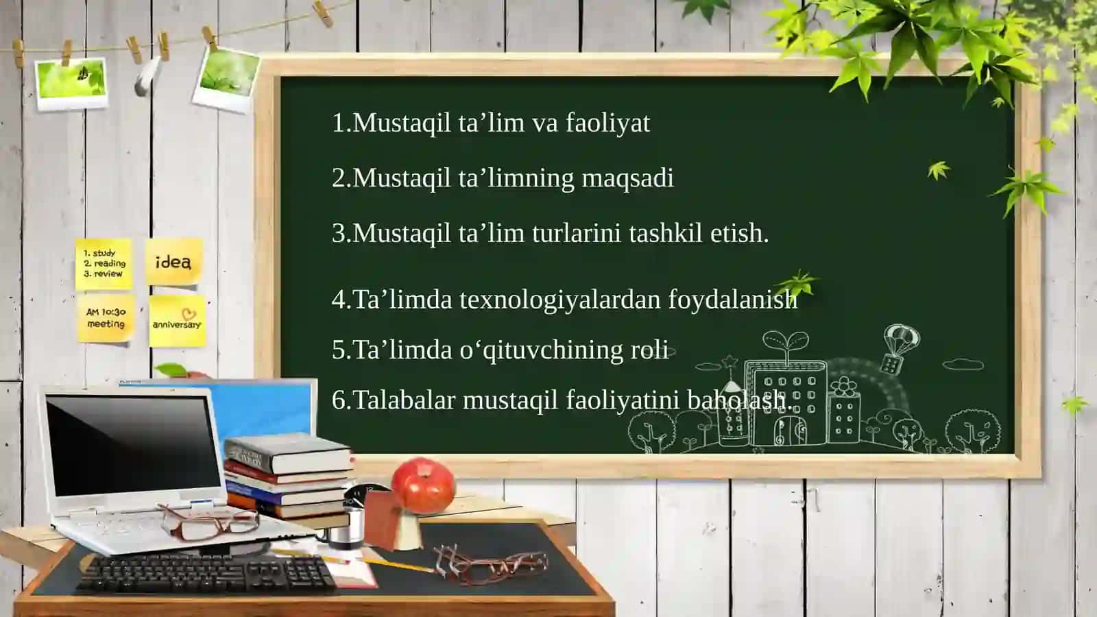 Talabalar mustaqil oʻquv faoliyatini va 2