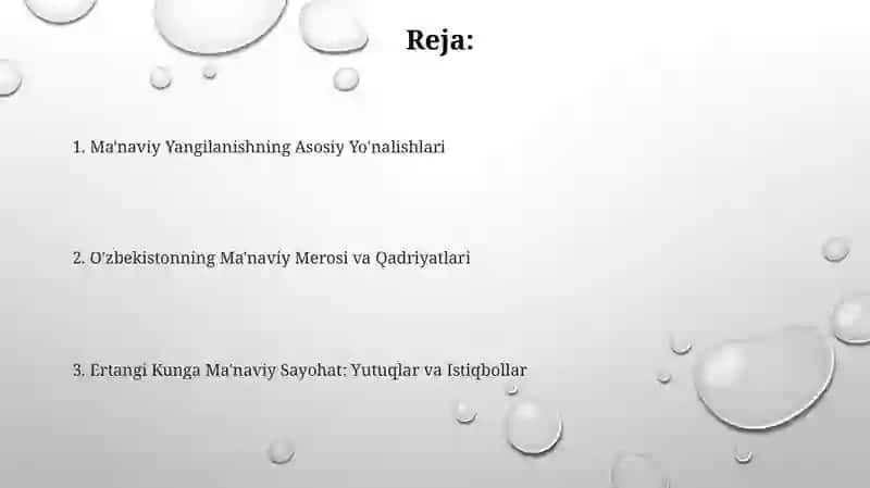 Ma'naviy Yangilanish 2