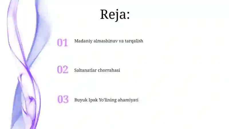 Buyuk Ipak Yo'lining ahamiyati 2