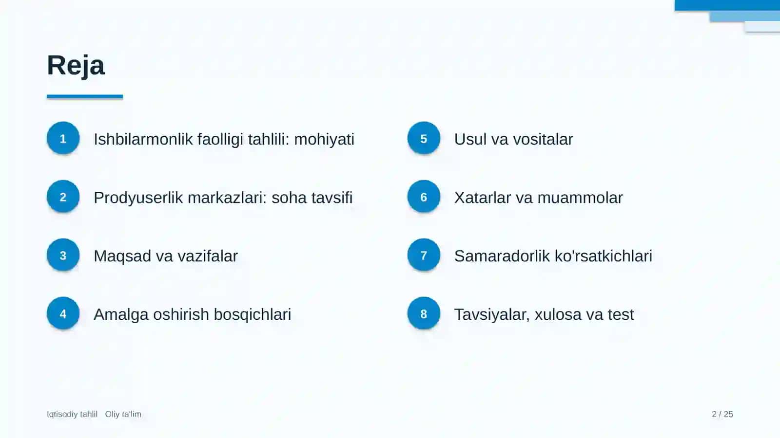 prodyuserlik markazlarida ishbilarmonlik faolligi tahlili 2322 2