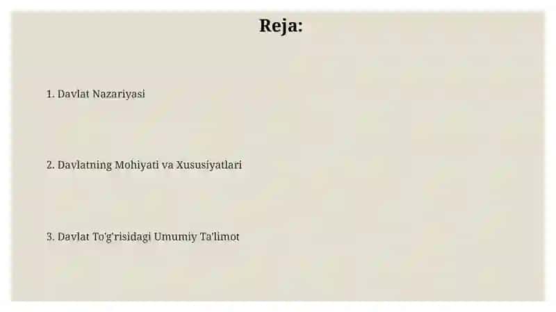 Davlat nazariyasi 2