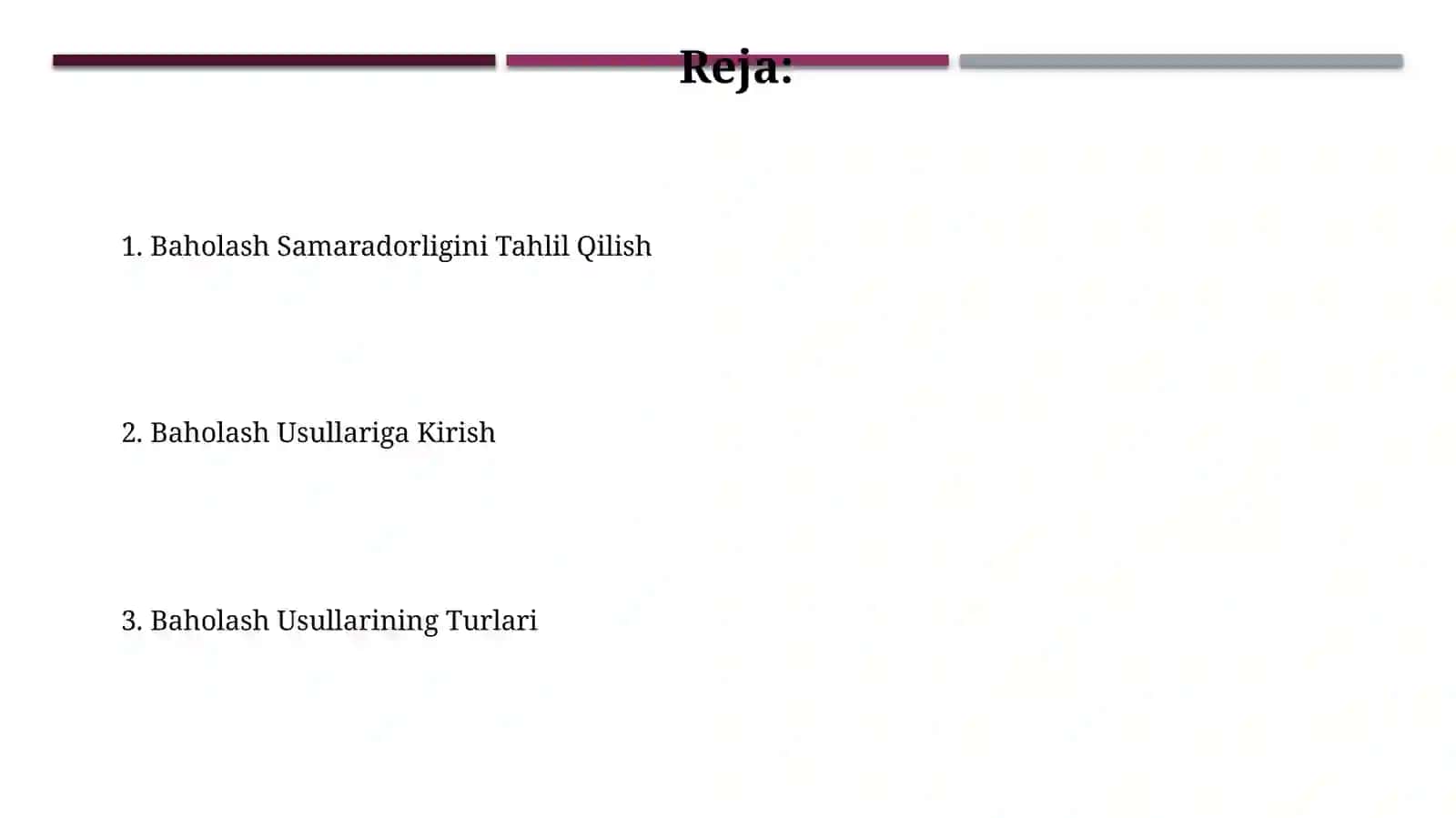 Introduksion baholash uslublari 2