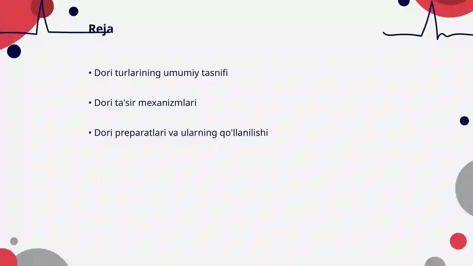 Dori turlari va tasnifi 2
