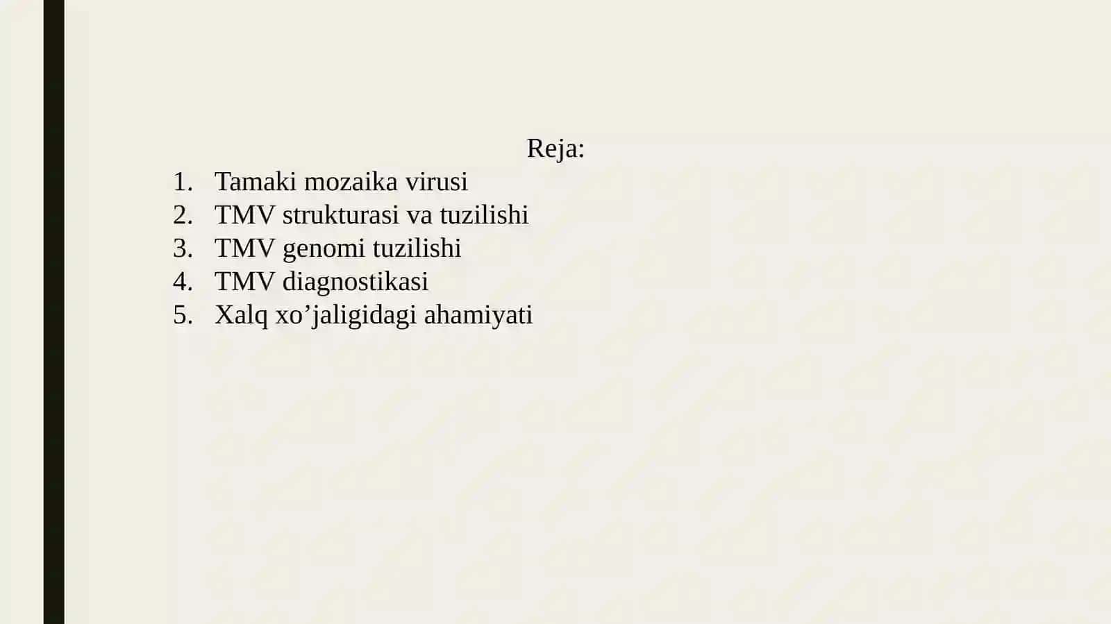 Tamaki mozaika virusi 2