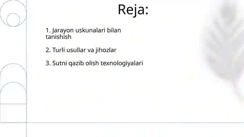 Sutni qazib olish texnologiyalari 2