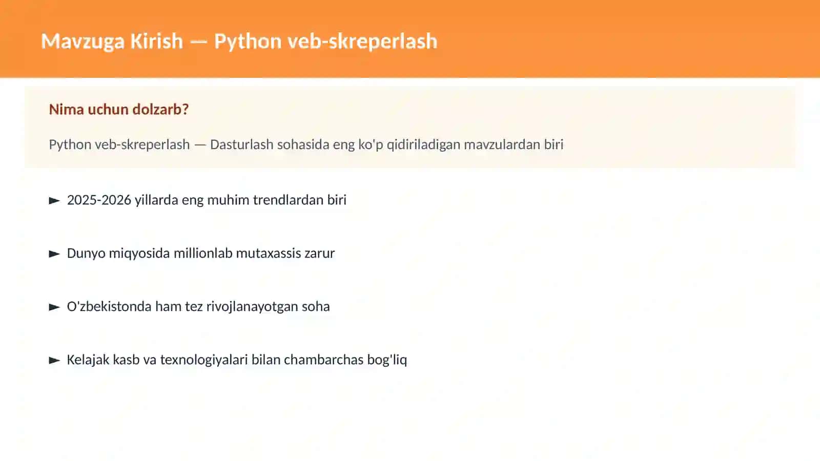 Python veb-skreperlash 2